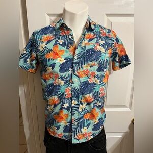(14) Place Tropical Floral Men's Shirt